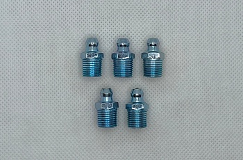 Комплект прямых пресс-масленок (тавотница) М10 (1,2 Ц6) усиленной запрессовки, 10 шт